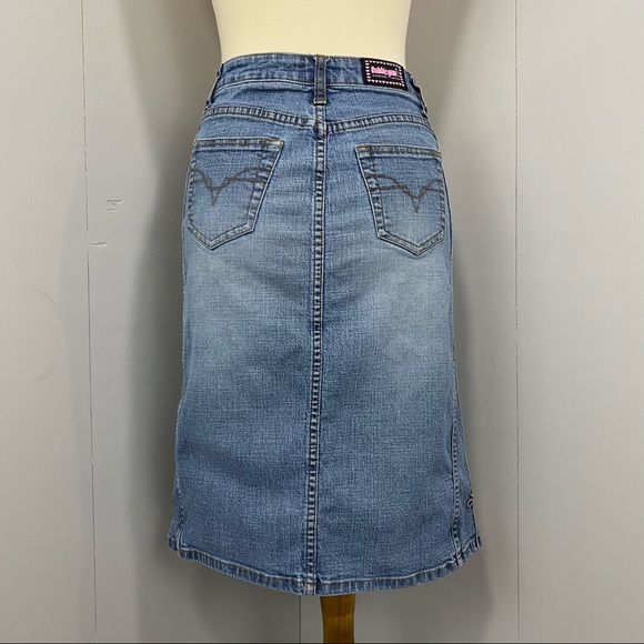 Vintage 90’s Y2K Bubblegum USA Denim Pencil Skirt - Picture 4 of 13